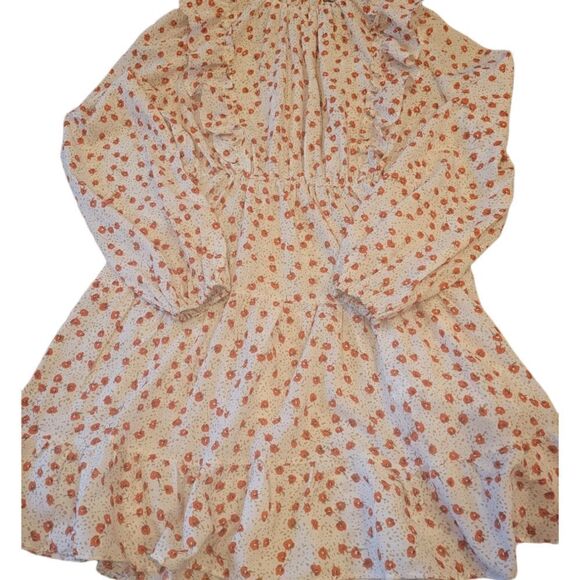 NWOT Nasty Gal Floral High Neck Flowy Mini Dress 0 4 - Picture 10 of 12